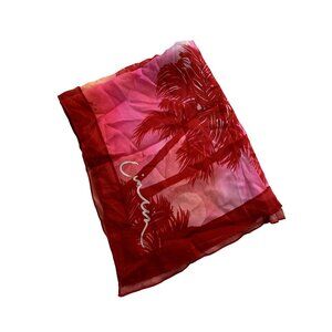 CinCin Short Sheer Scarf in Palm
